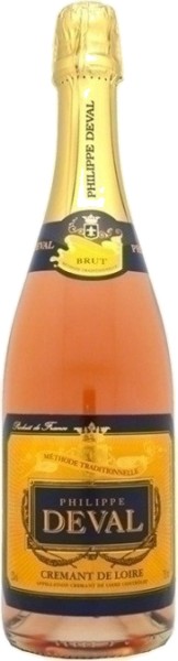 Вино игристое ”Филипп Деваль Креман де Луар” брют розовое 0,75