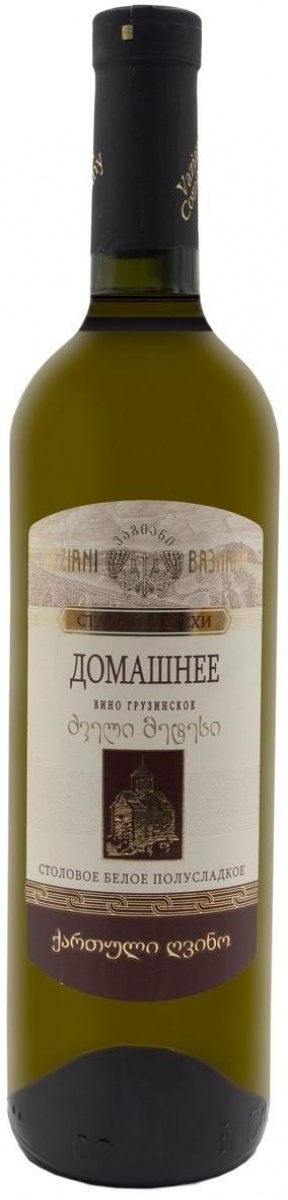 Вазиани Старый Метехи Домашнее Белое полусладкое