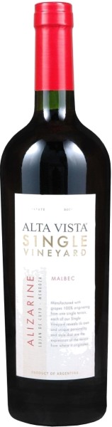 Alta Vista Single Vineyard Alizarine Malbec – Альта Виста Сингл Виньярд Ализарин Мальбек