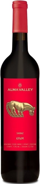 Вино ”Альминская Долина ШИРАЗ” красное сухое 0,75