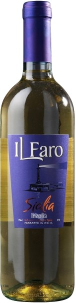 Вино ”Инзолия. Терре Сицилиане. Иль Фаро”, белое сухое 0,75