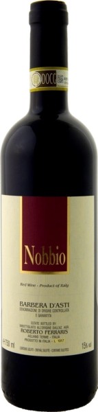 Вино ”Барбера д’Асти Ноббио Роберто Феррарис” красное сухое 0,75