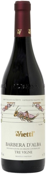 Вино ”Барбера Д’Альба Тре Винье” Вьетти красное сухое 0,75