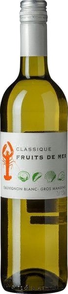 Вино ”Классик Фруи де Мер Кот де Гасконь” белое полусухое 0,75