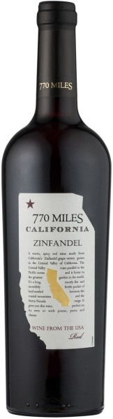 Вино ”770 Миль Зинфандель” красное сухое 0,75