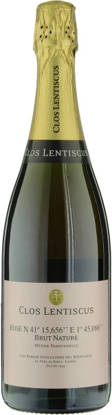 Вино игристое ”Клоз Лентискус Розе №41°Е 1°45” розовое брют натюр 0,75