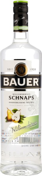 Bauer Williamsbirnen Schnaps – Бауэр Грушевый Шнапс