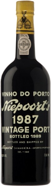 Ликерное вино ”Нипоорт Винтаж Порт” портвейн 1987 0,75