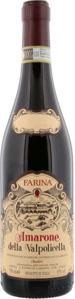 Вино ”Амароне Делла Вальполичелла Классико Фарина” красное сухое 0,75