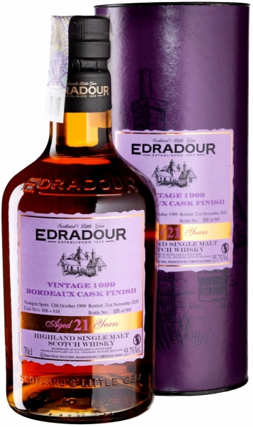 Edradour Bordeaux Cask Finish 1999 21 years – Эдраду Бордо Каск Финиш 1999 21 год