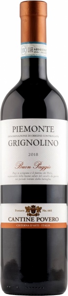 Cantine Povero Piemonte Grignolino Buon Paggio – Кантине Поверо Пьемонте Гриньолино Буон Паджо