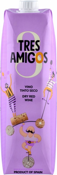 Tres Amigos Tinto Seco 1l – Трес Амигос Тинто Секо 1л