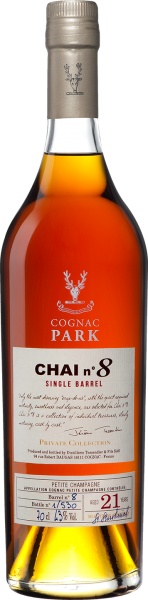 Park Chai N°8 Petite Champagne Single Barrel aged 21 years in wooden box – Парк Ше N°8 Пти Шампань Сингл Баррел, в подарочной упаковке, выдержка 21 год