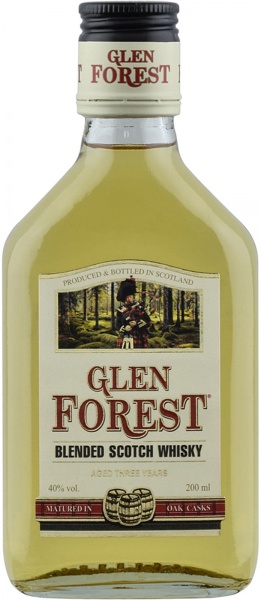 Whiskey Glen Forest blended whiskey 0.2l. – Виски Глен Форест купажированный 0.2л.
