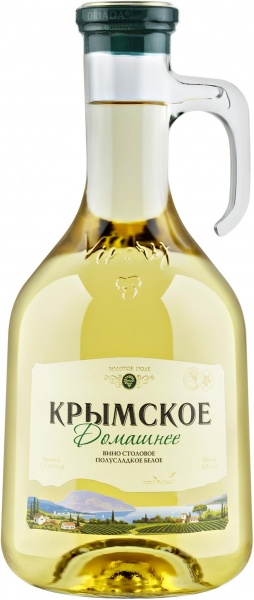 Domashnee Krymskoe white semi-sweet – Домашнее Крымское белое п/сл.