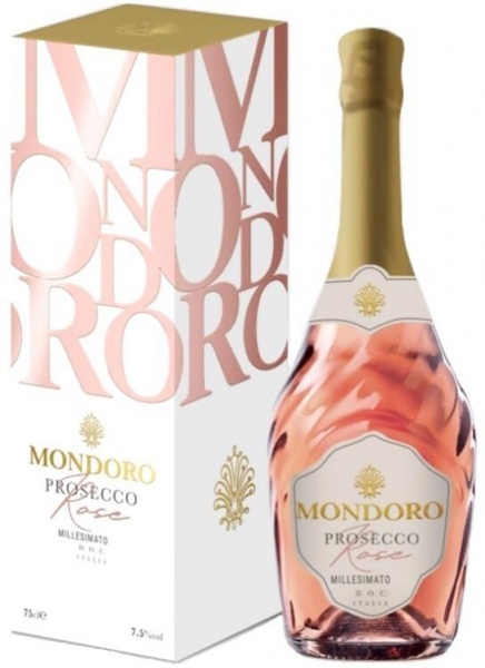 Mondoro Prosecco Rose, п.у. – вино розовое сухое Мондоро Просекко Розе ...
