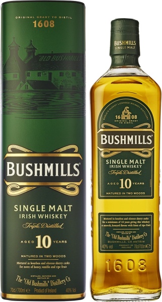 Bushmills Single Malt 10 years, п.у. – Бушмилс Сингл Молт 10 лет