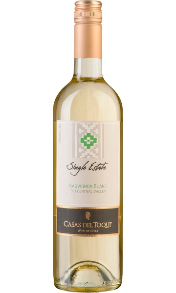 Вино белое «Single Estate Sauvignon Blanc Cenral Valley» Casas del Toqui – «Сингл Эстейт Совиньон Блан Центральная долина» Касас дель Токи 0.75