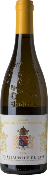 Вино белое «Chateauneuf du Pape AOC» Domaine Raymond Usseglio & Fils 2020 – «Шатонёф дю Пап AOC» Домен Раймон Усселио & Фис 0.75