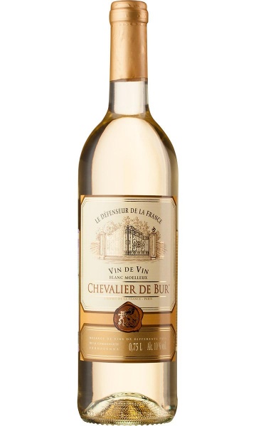Вино белое «Chevalier de Bur blanc sec Vin de France» Chevalier de Bur – «Шевалье де Бур белое сухое, Вэн де Франс» Шевалье де Бур 0.75