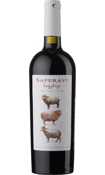 Вино красное «Saperavi (Lamb Label)» Georgian Wine House – «Саперави (Баран)» Дом Грузинского вина 0.75