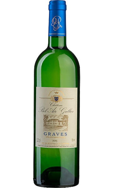 Вино белое «Château Bel Air Gallier, Graves Blanc AOC» Maison Rivière 2014 – «Шато Бель Эр Гайер, Грав Блан АОС» Мезон Ривьер 0.75