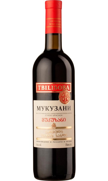Вино красное «Tbilisoba Mukuzani red demisweet» Georgian Wine House – «Тбилисоба Мукузани красное сухое» Дом Грузинского вина 0.75