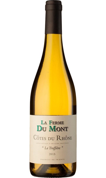Вино белое «La Truffiere Blanc Côtes du Rhône AOC» La Ferme Du Mont – «Ля Труффье Блан Кот дю Рон AOC» ЛА Ферм дю Монт 0.75