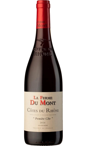 Вино красное «Premiere Côte, Côtes du Rhône AOC» La Ferme Du Mont 2016 – «Премье Кот, Кот дю Рон AOC» ЛА Ферм дю Монт 0.75