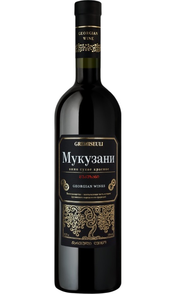 Вино красное «Gremiseuli Mukuzani red dry» Georgian Wine House – «Гремисеули Мукузани красное сухое» Дом Грузинского вина 0.75