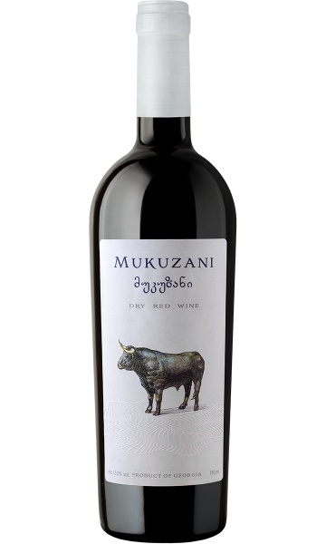 Вино красное «Mukuzani (Bull Label)» Georgian Wine House – «Мукузани (Бык)» Дом Грузинского вина 0.75
