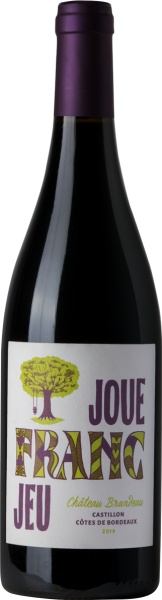 Вино красное «Joue Franc Jeu Bordeaux AOC» Chateau Brandeau – «Жу Фран Же Бордо АОС » Шато Брандо 0.75