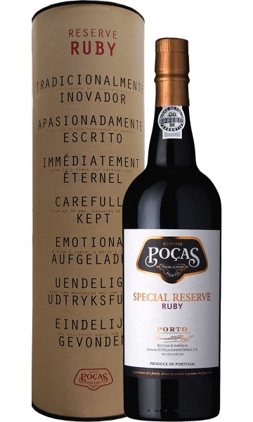 Вино «Reserve Ruby Port in gift box» Pocas – «Портвейн Руби Резерв в п.у.» Посаш 0.75