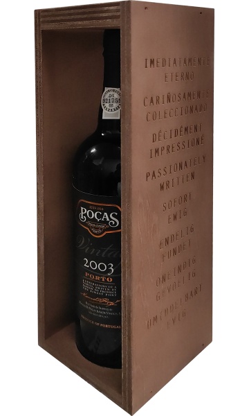 Вино «Vintage 2003 Port in gift box» Pocas 2003 – «Портвейн Винтаж 2003 в п.у.» Посаш 0.75