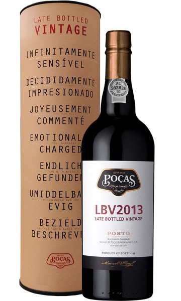 Вино «LBV Port in gift box» Pocas 2013 – «Портвейн Лэйт Ботлд Винтаж в п.у.» Посаш 0.75