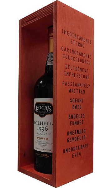 Вино «Colheita 1996 Port in gift box» Pocas 1996 – «Портвейн Колейта 1996 в п.у.» Посаш 0.75