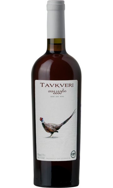 Вино розовое «&quot;Gourme&quot; Tavkveri (Pheasant Label)» Georgian Wine House 2020 – «&quot;Гурмэ&quot; Тавквери (Фазан)» Дом Грузинского вина 0.75