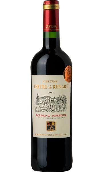 Вино красное «Chateau Tertre du Renard Bordeaux Superieur AOC» Vignobles Bonhur 2017 – «Шато Тертр Дю Ренар Бордо Суперьёр AOC» Винобль Бонур 0.75