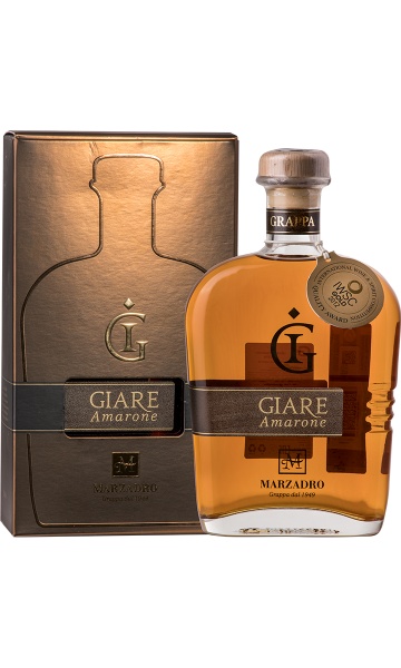 Граппа «Giare Amarone in gift box» Marzadro – «Джиаре Амароне в подарочной упаковке» Марцадро 0.7