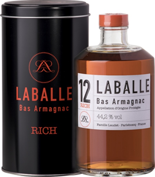 Арманьяк «Bas Armagnac 12 Rich in gift box» Laballe 2008 – «Ба Арманьяк 12 Рич в подарочной упаковке» Лабалль 0.5 в п.у.
