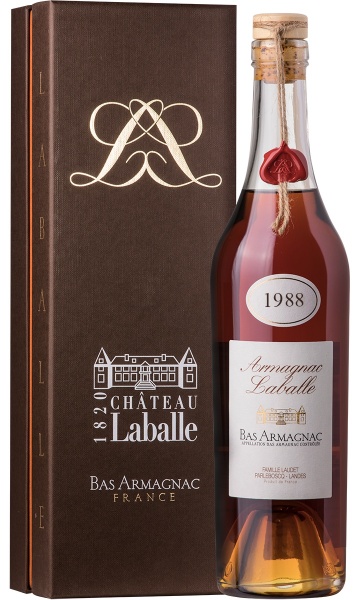 Арманьяк «Bas Armagnac Vintage 1990 in gift box» Laballe 1988 – «Ба Арманьяк Винтаж 1990 в подарочной упаковке» Лабалль
