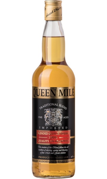Виски «Queen Mile, Blended Whisky» Speyside Distillers – «Королевская Миля, Купажированный Виски» Спейсайд Дистиллерс 0.7