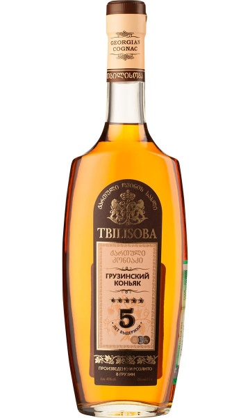 Коньяк «Tbilisoba Georgian Cognac, 5 years old» Tbilisoba – «Тбилисоба Грузинский коньяк пятилетний» Тбилисоба 0.5