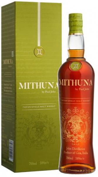 Виски Mithuna by Paul John 58% 0.7 – Митхуна от Пол Джон 58% 0.7л в подарочной упаковке