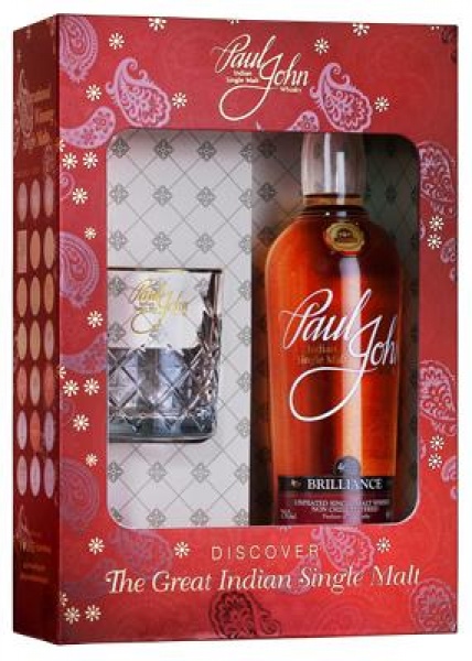 Виски Paul John Brilliance 0.7 Gift Pack with 1 Glass – Пол Джон Бриллианс 0.7 л подарочная упаковка с 1 бокалом