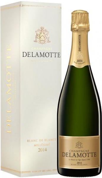 Шампанское Delamotte Сhampagne Blanc de Blancs 2014 0.75 gift pack – Шампанское Деламотте Блан де Блан 2014 0.75 л в подарочной упаковке