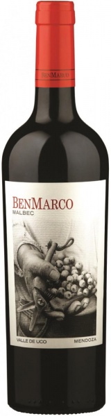 Вино Benmarco Malbec 2019 14,5% 0,75л – Бенмарко Мальбек 2019 14,5% 0,75л