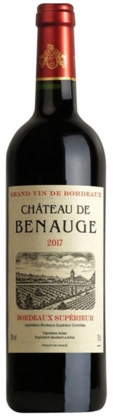Chateau de Benauge AOC Bordeaux Supérieur – Шато де Бенож