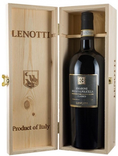 Lenotti Amarone della Valpolicella Classico, деревянная п.у. – Ленотти Амароне делла Вальполичелла Классико