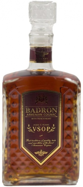 Badron Armenian Cognac VSOP (with glass stopper) – Бадрон Армянский ВСОП (со стеклянной пробкой)